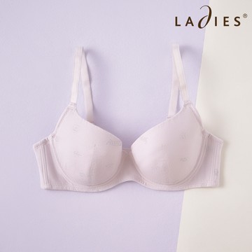 蕾黛絲-Step 3 包覆支撐型冰牛奶紗曉女生 B-D軟鋼圈罩杯內衣 粉紫｜D27-428 OK