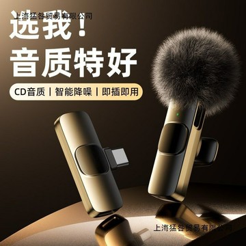 麥克風 電容麥克風 錄音直播專業 領夾麥克風話筒主播直播錄音vlog戶外視頻收錄音降噪采訪拍攝