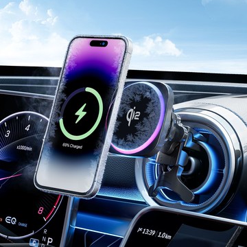 Qi2新款磁吸無線充手機車載支架15W適用蘋果16車載無線充電器【北歐家居生活】