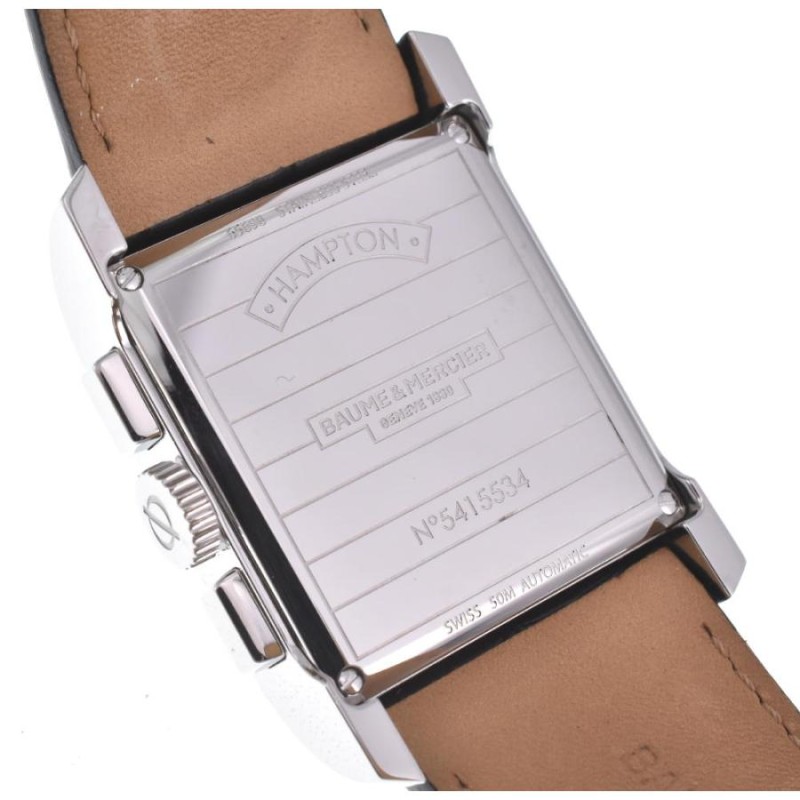 △ ☆美品【Baume & Mercier】ボーム＆メルシェ ハンプトン M0A10030 クロノグラフ 自動巻き メンズ D#114806 |  LINEブランドカタログ