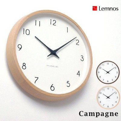 Lemnos タカタレムノス Campagne/ カンパーニュ (PC10-24W)(掛け時計 壁掛け ウォールクロック) (送料無料)】 人気