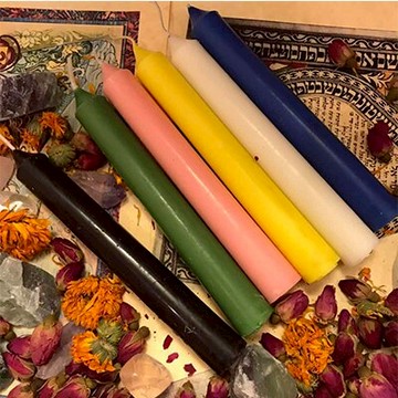 細短手工蠟燭 彩色蠟燭 多色蠟燭 長桿蠟燭