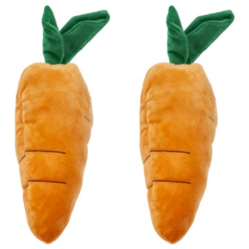 寵物玩具 發聲玩具  橘色 + 綠色  2個  中29 x 11cm