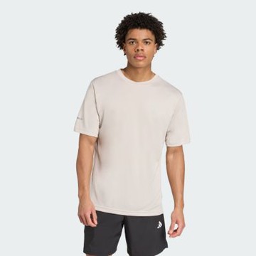 Adidas 愛迪達 Tr Ess Hp Tee JZ4162 男 T恤 運動上衣 休閒短袖 米 亞版