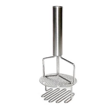 不鏽鋼雙層壓泥器(壓薯器 薯泥器 搗泥器 搗碎器)-1入