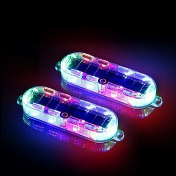 joeki小橢圓 太陽能警示燈 警示燈 車尾燈 太陽能led燈cy0052