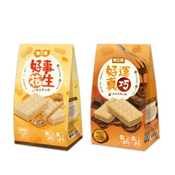 Honey Song 夾心酥_好事花生(花生)、好運真巧(巧克力) 2種口味各3包 共60包/6袋