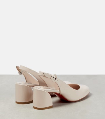 Christian Louboutin So Jane patent leather slingback pumps