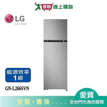 LG樂金266L智慧變頻雙門冰箱GN-L266SVN_含配送+安裝【愛買】