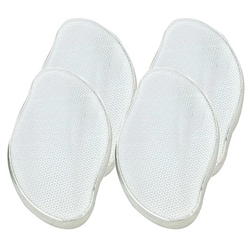 咪咪購物 磨腳石 玻璃磨腳器 銀色 4個 輕鬆去除死皮  60g  1組