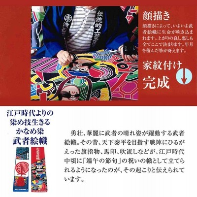 楽天市場】武者絵のぼり ワタナベ 武者幟 庭園用 0.92×9m 賤ヶ岳