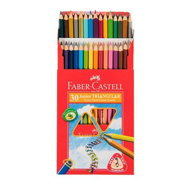 德國輝柏 FABER-CASTELL 大三角彩色鉛筆3.3mm 10色 / 20色 / 30色 附削筆器【APP滿額下單10%點數(單一帳號最高5000點)】1/31止
