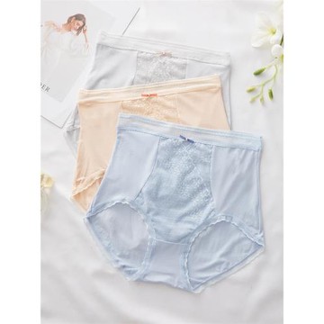 蝶安芬內褲女高腰收腹莫代爾蕾絲無痕性感抗菌透氣短褲奢華柔軟