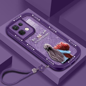 適用于OPPOReno9手機殼Reno9pro保護套Reno8防摔Reno8pro+新款鏡頭全包硅膠軟殼女捧花努力個性創意簡約高級