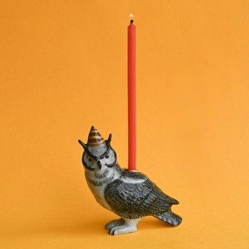 美國Camp Hollow蛋糕燭台 | 貓頭鷹 Wise Owl