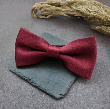 深紅亮紋領結-你要仔細看我  才知道我的獨特