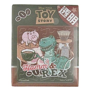 HUNDRED PICTURES 百耘圖 Disney 迪士尼 Pixar Fluffy 甜食系列 咖啡麵包拼圖磁鐵  16片  1盒