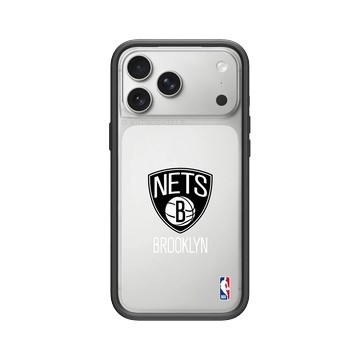 iPhone 17 Pro Max Mod NX -邊框背蓋組合 (相機按鈕) 黑 - NBA - Logo-布魯克林籃網 Brooklyn Nets - Light