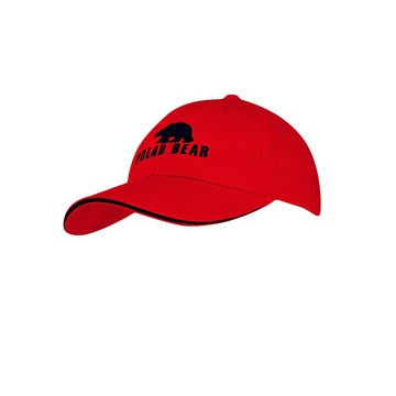 抗UV經典LOGO棒球帽-紅色