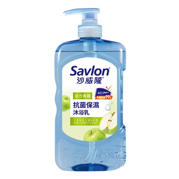 【Savlon 沙威隆】抗菌保濕沐浴乳（活力青蘋）850g