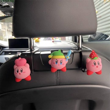旺旺火💘星之卡比汽車用小掛鉤車載座椅背可愛車內飾用品裝飾後靠背掛鉤 車用收納 汽車座椅掛鉤 車內用品百貨