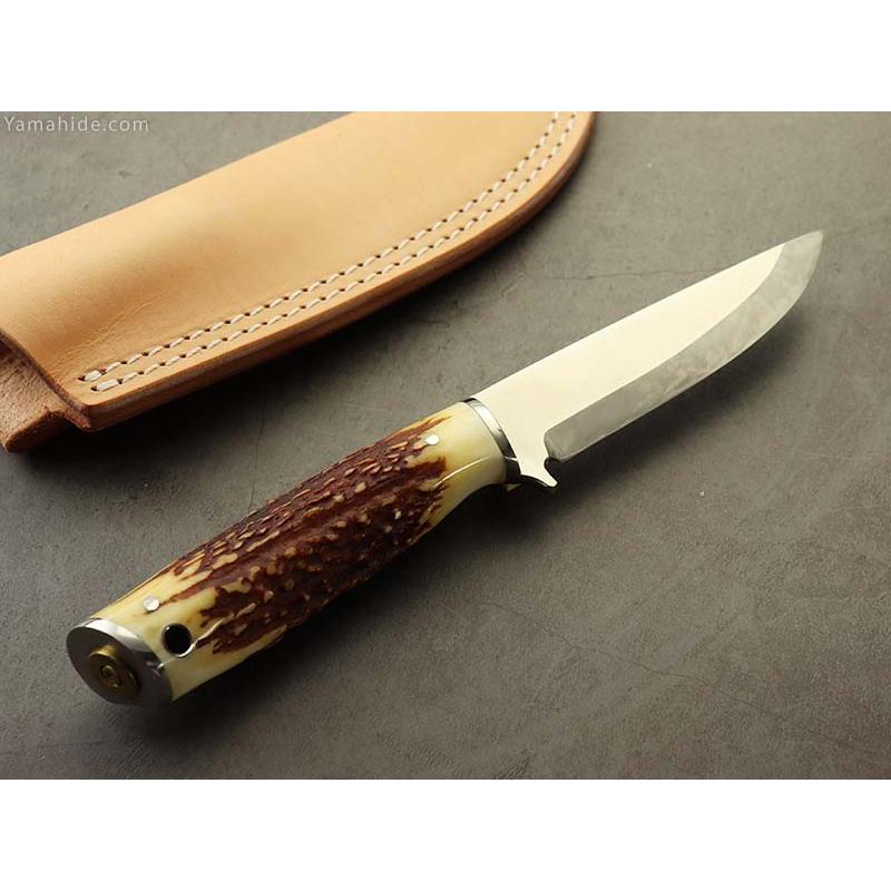 萩野 力 作 Pixie (ピクシー）スタッグ シースナイフ ,Riki Hagino Custom Knife