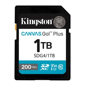 Kingston Canvas GO! Plus SDXC UHS-I (U3)(V30) 1TB 記憶卡 (SDG4/1TB)