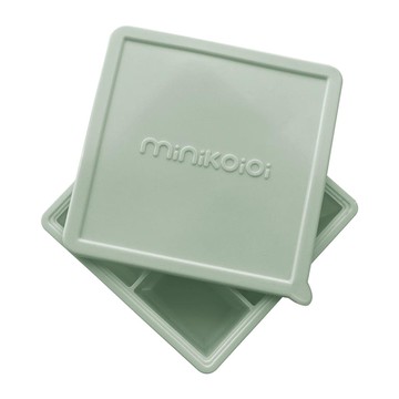 土耳其 minikoioi - 矽膠副食品分裝盒-抹茶綠 (14 x 14 x5 cm)