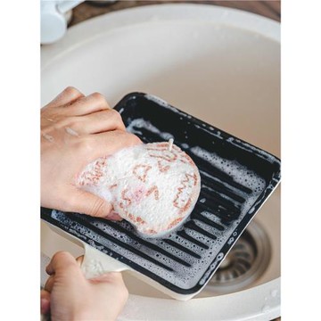 長頸鹿家吐司洗碗棉木漿棉刷碗海綿百潔布可懸掛清潔去污刷鍋抹布