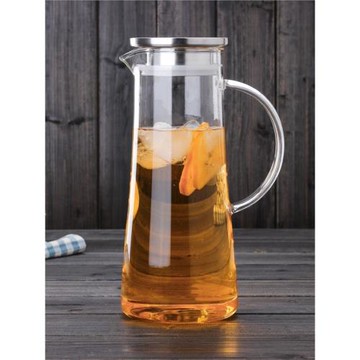 月亮玻璃水壺水杯套裝高硼硅玻璃涼水壺大容量冷水壺家用扎壺餐廳