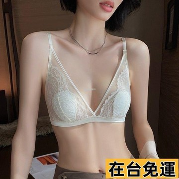 🔥台灣發出🔥 純慾內衣女小胸平胸夏季薄款法式蕾絲性感兔耳盃透氣顯瘦文胸罩
