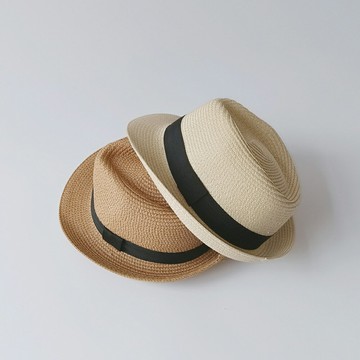 Baby童衣 親子遮陽爵士草帽 男女童草帽 女遮陽帽 外出帽 89017