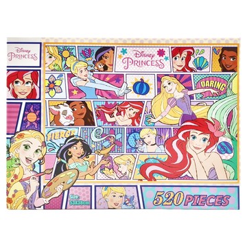 Disney 迪士尼 盒裝拼圖 迪士尼公主 520片 Set  1盒