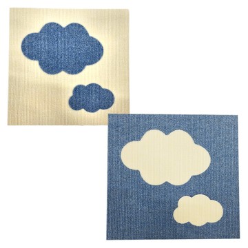 SANKO Okudake Kyuchaku 地墊 2枚入  30 x 30cm 厚度4mm  雲朵