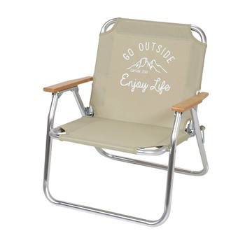 CAPTAIN STAG Monte Ro Style Solo Bench Khaki 1pc