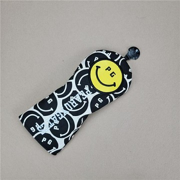 跨境出口日韓笑臉PG高爾夫球桿套 桿頭套 球頭帽套保護套 木桿套