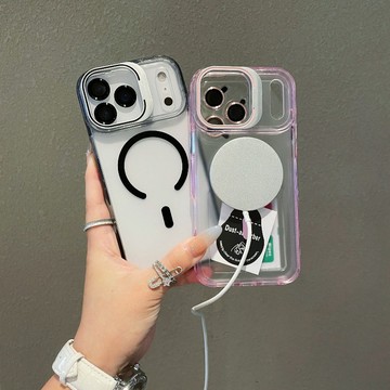 高透 鏡頭防滑條 自帶鏡頭支架 簡約 ins 適用於iPhone17 16 15 14 13 12Promax防摔手機殼