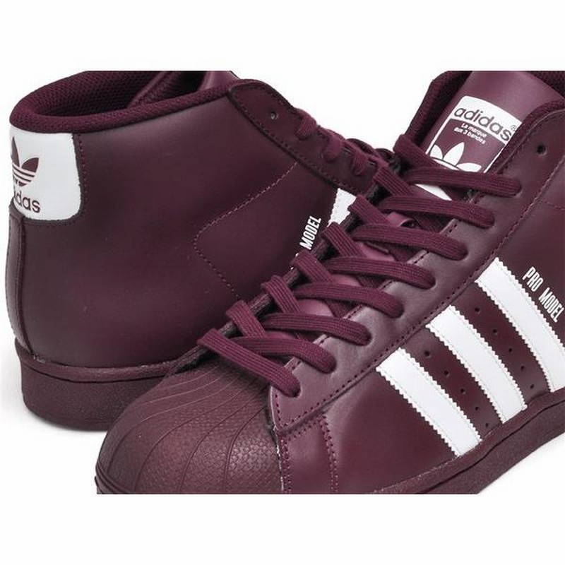 adidas PRO MODEL 【アディダス プロモデル スーパースター】 MAROON 