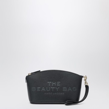 The Beauty Case Bag black grained leather