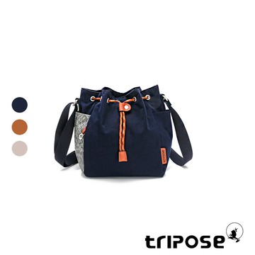 tripose 漫遊系列岩紋尼龍斜背水桶包