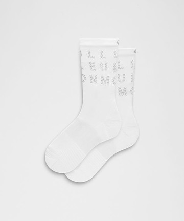 Unisex Power Stride Crew Socks Reflective Size XL