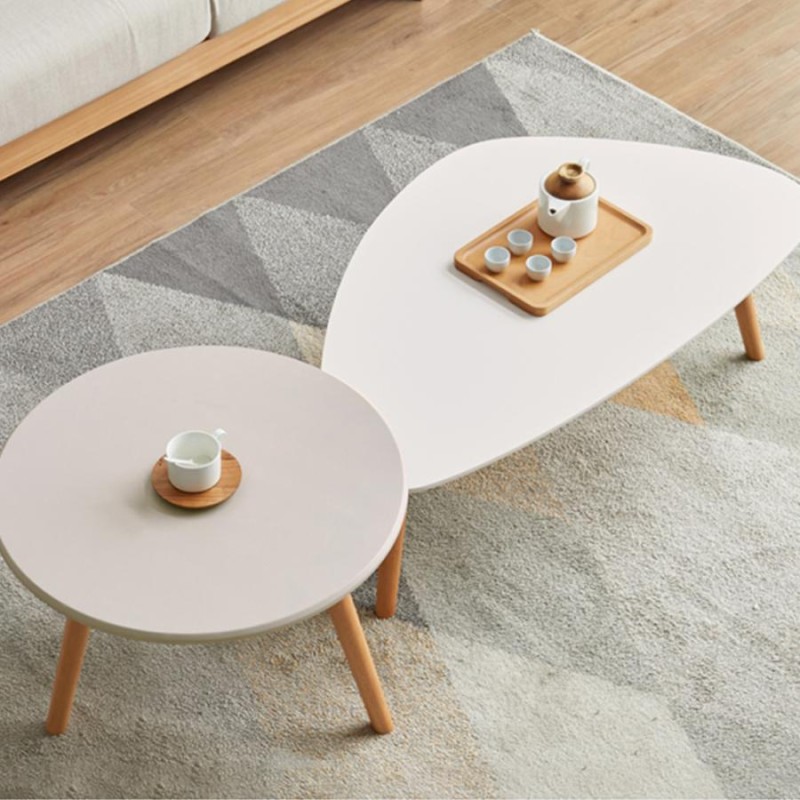 テーブル ネストテーブル 白 北欧 センターテーブル 木製 おしゃれ