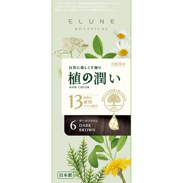 伊露恩植潤草本染髮霜6濃栗色