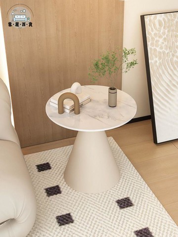 免運 茶几 岩板茶几 邊幾 小邊桌 茶几桌  輕奢邊幾小圓桌小茶幾現代風金色沙發桌邊桌床頭邊幾簡約巖板角幾店長推薦 開立發票 工廠現貨 特惠/全館折扣 mm5317