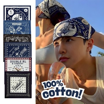 30款 美式 美國精神 街頭 重機 哈雷 GD 方巾 頭巾 領巾  嘻哈 穿搭 復古 阿美咖 牛仔 老鷹  口罩