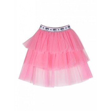 Chiara Ferragni - Sachet Pink Tulle Eye Star Skirt