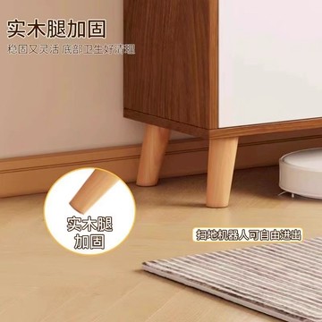 簡易書架置物架落地家用書柜矮柜客廳儲物柜靠墻格子柜子多層收納