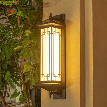 戶外壁燈 太陽能壁燈 室外陽臺庭院 大門燈 花園圍墻燈 中式別墅露臺 LED燈防水 工廠直銷 全館折扣 免運 開立發票 z5513