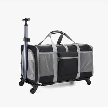大容量貓包外出拉桿箱小中型犬斜跨手提箱車載便攜行李箱寵物推車