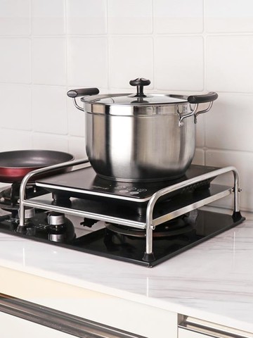 不銹鋼廚房置物架電磁爐支架臺面收納用品灶臺燃氣煤氣灶架子蓋板